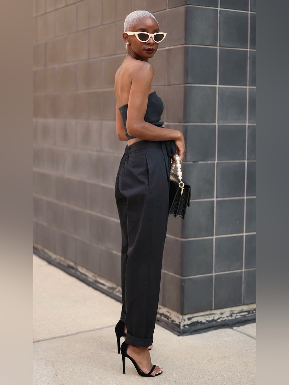 Signed Blake x the Drop Pleated Pants in Black!
